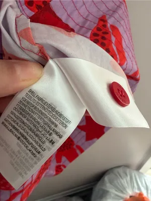FARM RIO Red Starfish & Lobster Print Puff Sleeve Mini Dress Sz M thumbnail 7