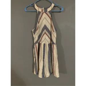 Shein Chevron And Stripe Round Neck Romper Size Small thumbnail 6