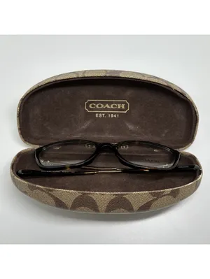 Coach HC6107 Dark Tortoise Cat Eye Eyeglasses Frames with Case thumbnail 13