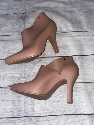 Melissa Drama Pointed Toe Stiletto Booties - Blush thumbnail 3