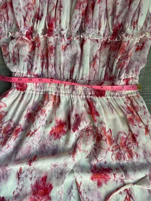 MISA Los Angeles Lorena Dress in Abstract Rose Flora Medium thumbnail 11
