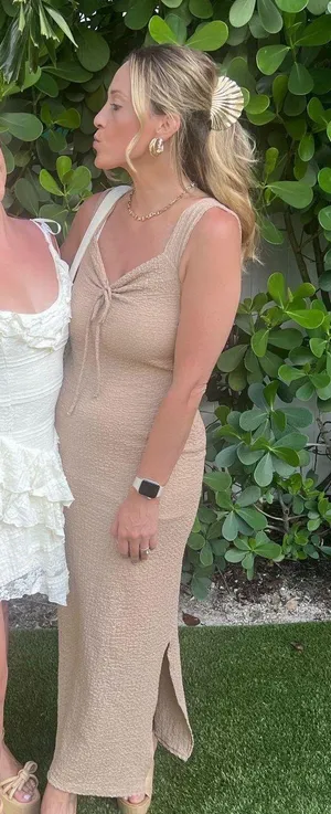 Brown Maxi Boutique Dress thumbnail 2