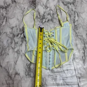 Urban outfitters out from under UO Modern Love Ruched Pastel Corset blue small thumbnail 6