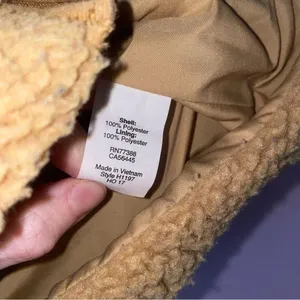 J Crew Size S Teddy Sherpa Vest Brown thumbnail 4