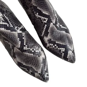 All Saints Leather Aster Snake Print Ankle Boots Size 9 thumbnail 4