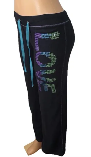 Low rise sweatpants Black thumbnail 2