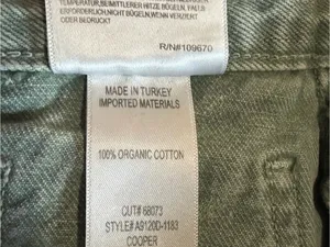 Agolde Cooper Organic Cotton High Rise Utility Cargo Sage Green Pants 29 thumbnail 9