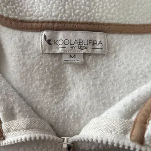 Koolaburra by UGG White Sherpa Fleece Quarter Zip Pullover‎ Sweatshirt Medium thumbnail 4