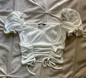 SheIn Puff Sleeve Crop Top thumbnail 1
