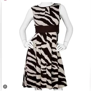 Michael Kors Silk Fit and Flare Print Dress thumbnail 2