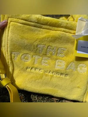 Marc Jacobs The Tote Bag Yellow Terry Cloth Small Travel Crossbody New thumbnail 2
