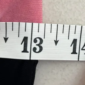 Vintage Y2K‎ Capricho Black Pink Strapless Ruffle Midi Tube Dress Size Medium thumbnail 6