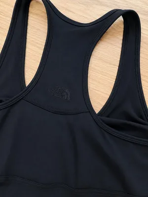 The North Face Women's Racerback Athletic Sleeveless Midi Tank Dress L Black thumbnail 3