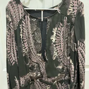 FREE PEOPLE Out Of The Woods Dress With Side Splits Size Medium thumbnail 5