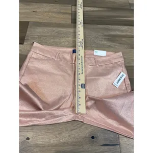 Old Navy Pixie Mid Rise Shimmer Ankle Pants Pink Size 12 New With Tag thumbnail 4