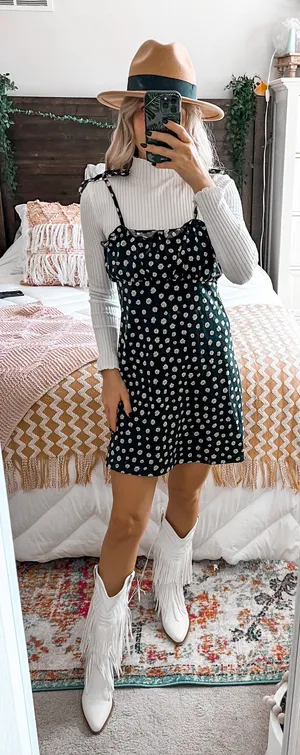 Divided Sunflower Mini Dress thumbnail 2