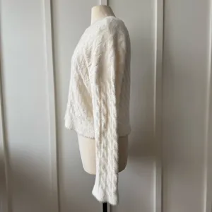 Joie Ivory Textured Knit Sweater thumbnail 2