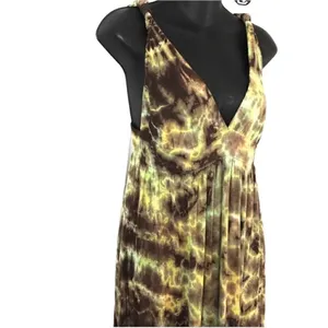 Buffalo David Bitton Tie Dye Maxi Halter Dress Size Small thumbnail 4