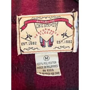 OneStep Up Authentic‎ Vintage Performance Fleece Plaid Button Up Jacket Size M thumbnail 3