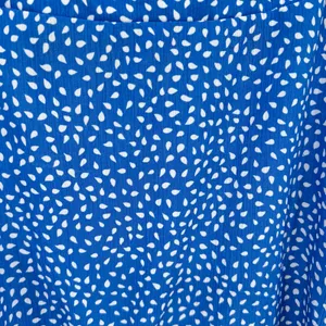 Hello Molly Blue Print Lorelai Mini Dress ruffle sleeve tie front flirty medium thumbnail 3