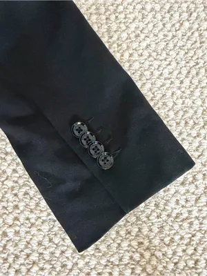 Express Blazer One Button Jacket Women’s Size 6 Black Stretch Regular Fit Office thumbnail 8