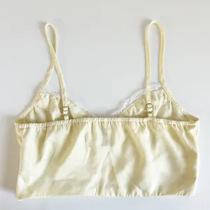 Princess Polly Womens Old School Love Pale Yellow Lace‎ Coquette Crop Top Size 4 thumbnail 8