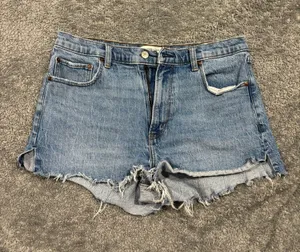 Abercrombie High-Rise Jean Shorts thumbnail 1