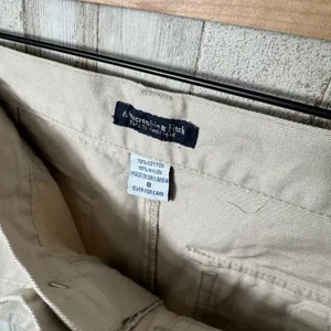 Abercrombie &‎ Fitch Vtg Y2K Khaki Cream Button Mini Micro Short Womens Size 8 thumbnail 5