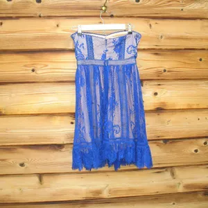 Lulu's Ryse the Label Lace Strapless Mini Dress thumbnail 8