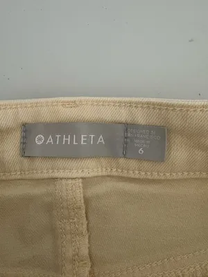 Athleta sculptek Skinny Jeans Cream Butter‎ Size 6 EUC thumbnail 8