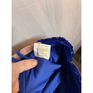 Unbranded Dress Womens Size 14 Royal Blue Sequin Corset Back Mini thumbnail 11