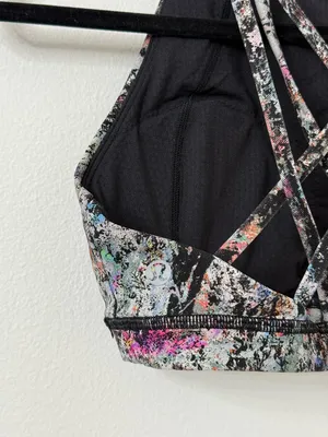 {4} lululemon athletica High-Neck Sports Bra in Vitalize Multi Print thumbnail 5
