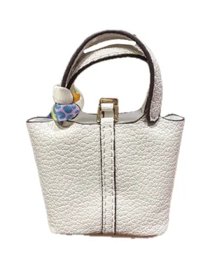 Source Unknown NWOT Mini Bucket Picotin Lock Style Purse/Keychain thumbnail 3