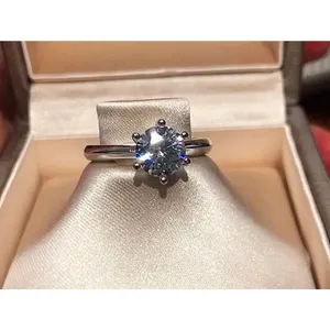 Boutique 2Ct Solitaire Platinum S925 Simulated Diamond Engagement Wedding Ring, Size‎ 6 thumbnail 15