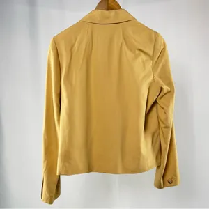 NWT Madewell Notched Lapel Tailored Blazer in Yellow Size‎ Small thumbnail 3