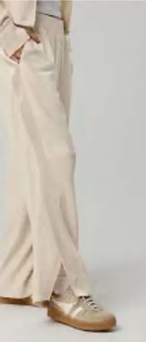 Aerie Wide Leg Cream Women's Pants - Casual Everyday Style thumbnail 1