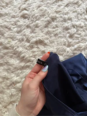 Zaful Satin Slip Mini Dress in Navy thumbnail 3