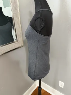 Lululemon Power Y Tank Racerback Yoga Running Athletic Grey Size 6. thumbnail 3