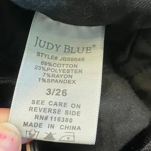 Judy Blue Straight Fit Black‎ Jeans size 3 /26 thumbnail 8