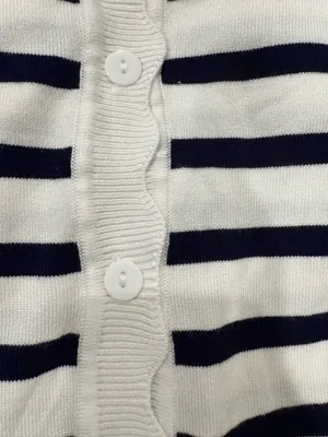 Boutique Navy and White Sweater thumbnail 3