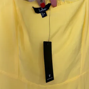 NEW Lulus Summer Invite Yellow Chiffon Tie-Strap Tiered A-Line Midi Dress Small thumbnail 9