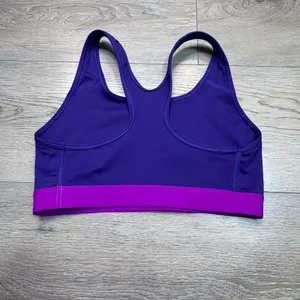 Nike Dri-FIT Womens Purple Snakeskin‎ Logo Racerback Sports Bra Size Small thumbnail 3