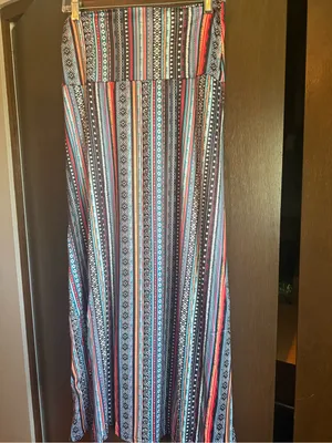Zando NWT Boho Aztec Maxi Skirt Size Medium Tribal Print High Waist thumbnail 7