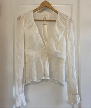 Free People Daia Gauze cropped blouse thumbnail 3