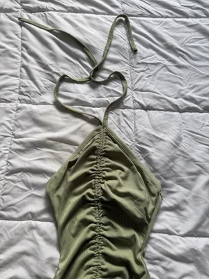 Princess Polly Sage Mini Dress thumbnail 2