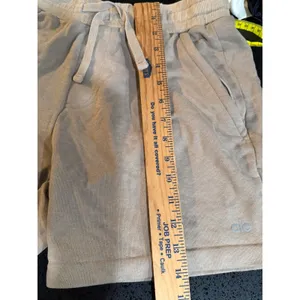 Alo Yoga Womens Sweat Shorts Camel‎ Tan High Waist Cotton Blend Size S thumbnail 5