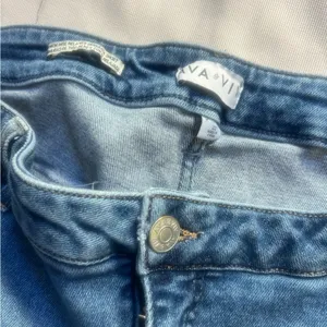 Women's Blue Denim Shorts thumbnail 4