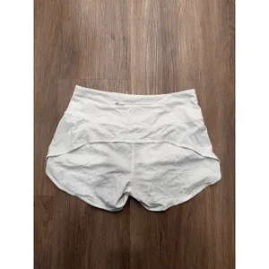 Lululemon Speed Up Low-Rise Lined Short 3 White LW7BCMT Size 8 thumbnail 2