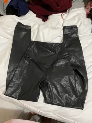 Aerie The Hugger Crossover High Waisted Crackle Leggings thumbnail 2