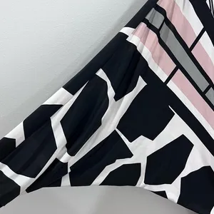 Analili black white and blush pink giraffe print dress size XS thumbnail 6